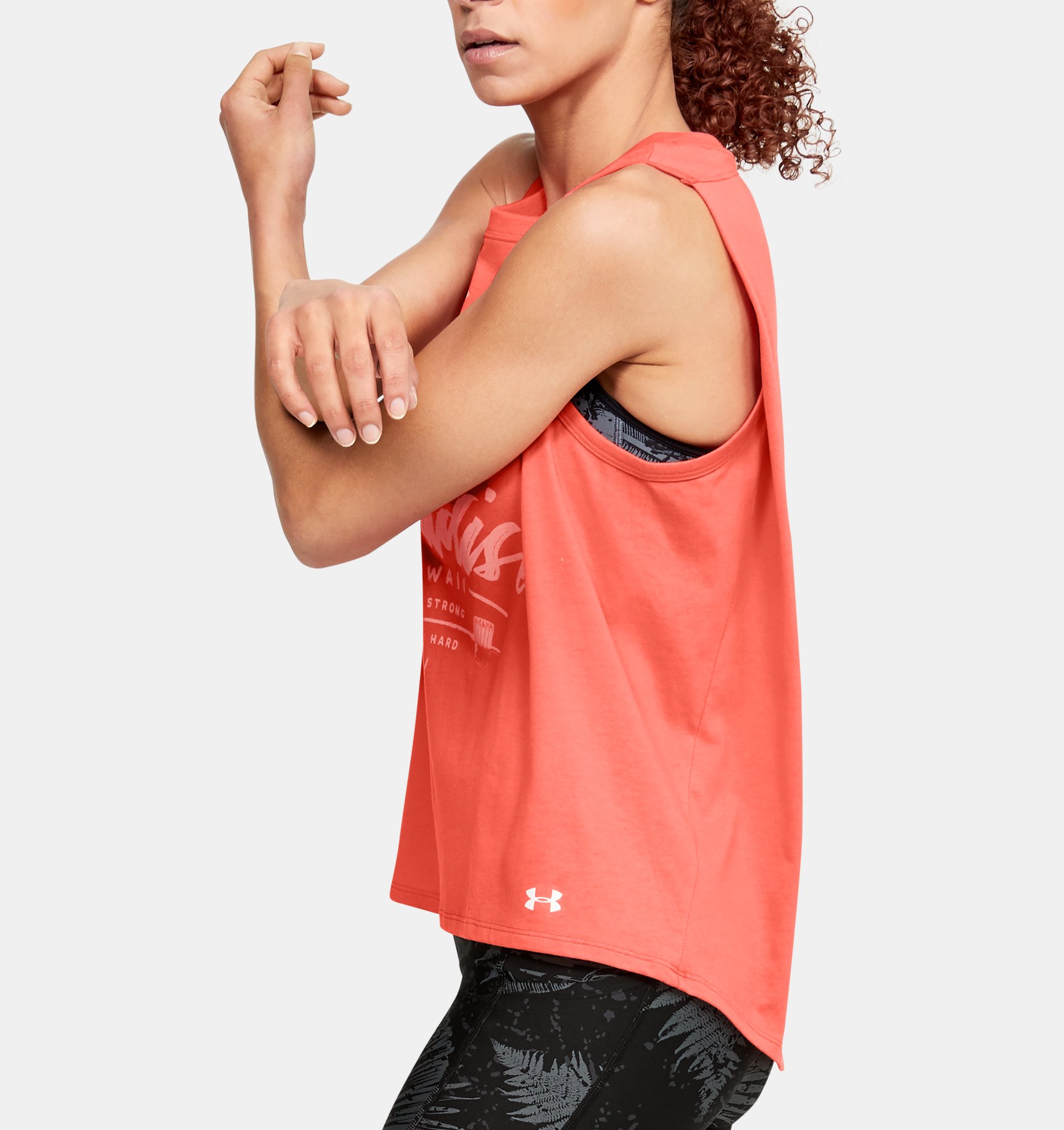 Under Armour Women's Project Rock Aloha Tank Top New 1355713 Size S 